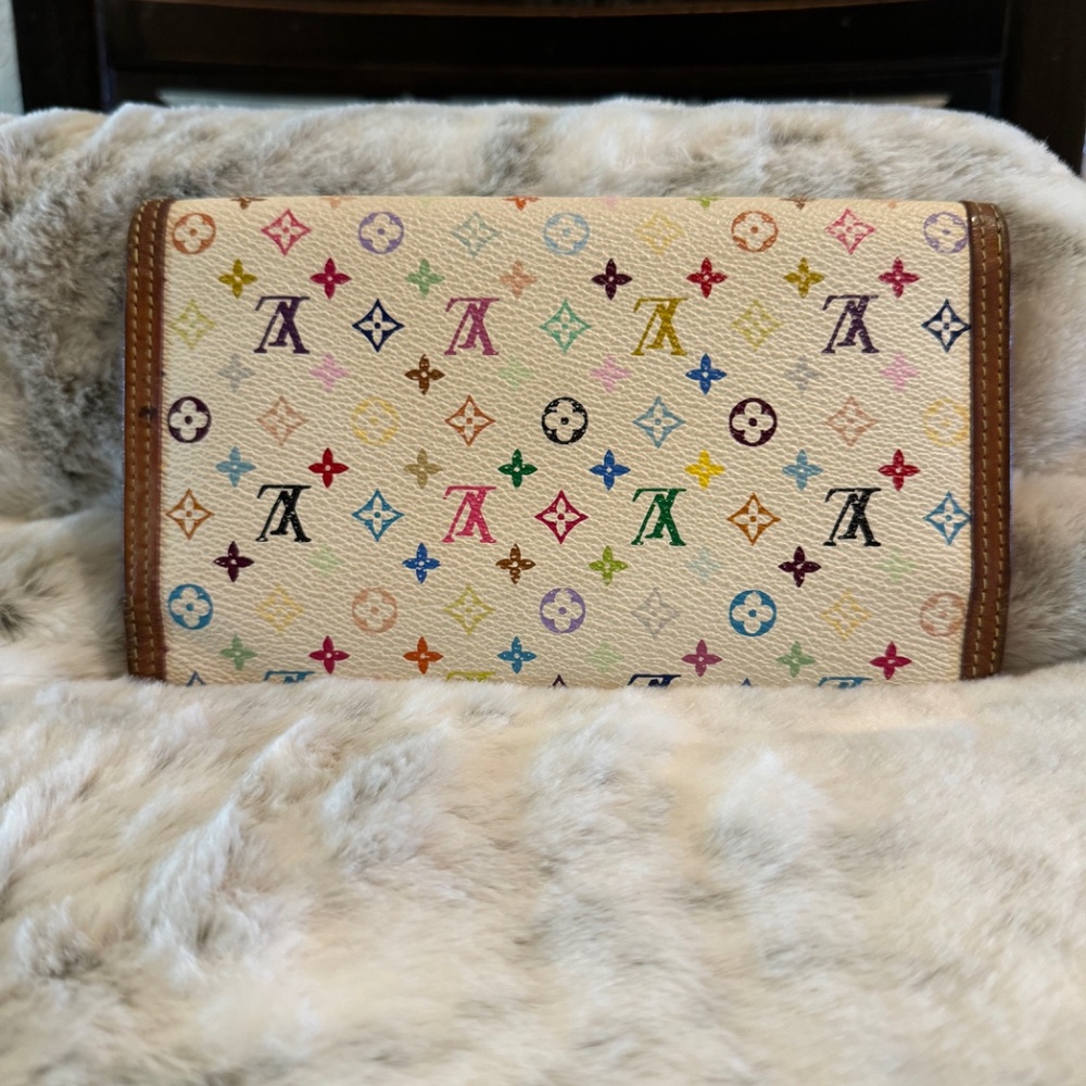🦄Louis Vuitton Murakami International Wallet - Monogram Multicolor Walle… - Picture 2 of 15